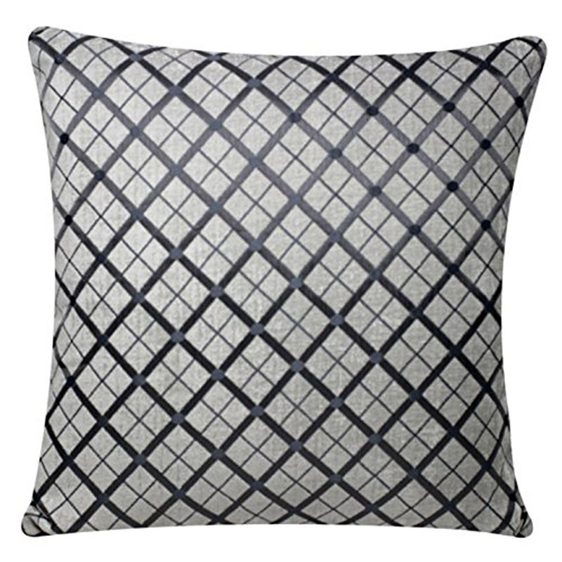 Aylla Indoor / Outdoor Square Throw Cushion Cover, Grey/Black
