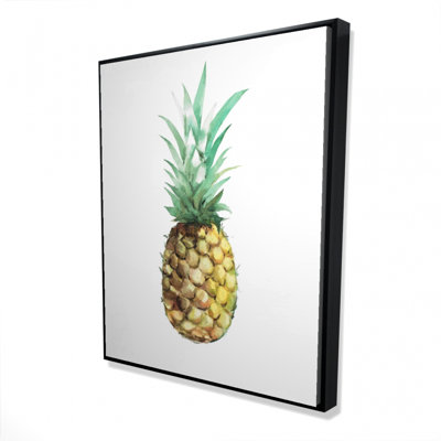Watercolor Pineapple Print On Canvas