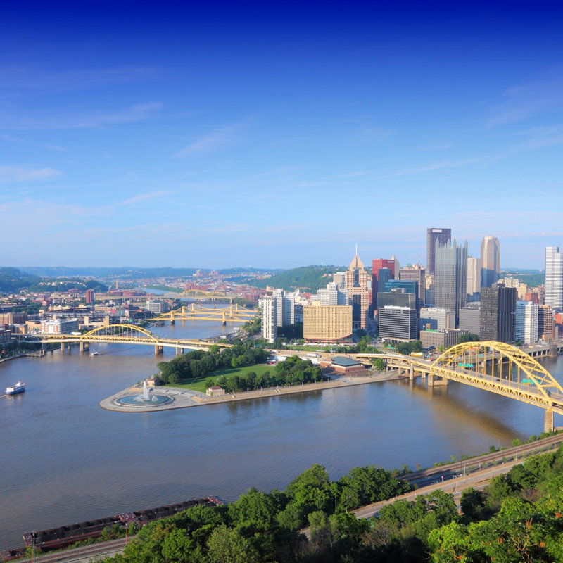 Ferebee Pittsburgh - Wrapped Canvas Print, 30cm H x 30cm W x 3.8cm D