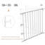 Clôture pliable 5 pièces-70109276