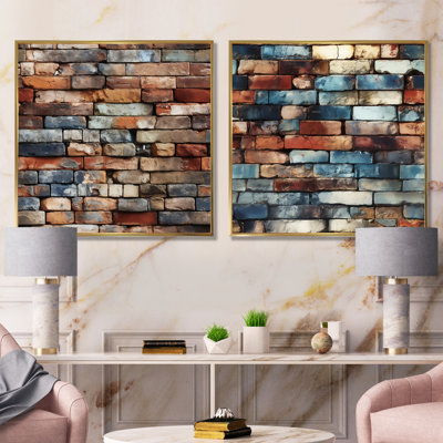 Shenoy - Ensemble de 2 reproductions d'art sur toile