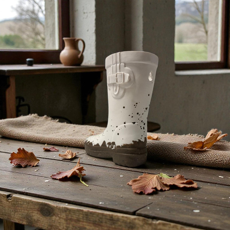 White Resin Rainboot