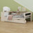 Platform Bed With Storage Shelves, Drawers, Charging Station And Upholstered Headboard-1262080407-1262080406