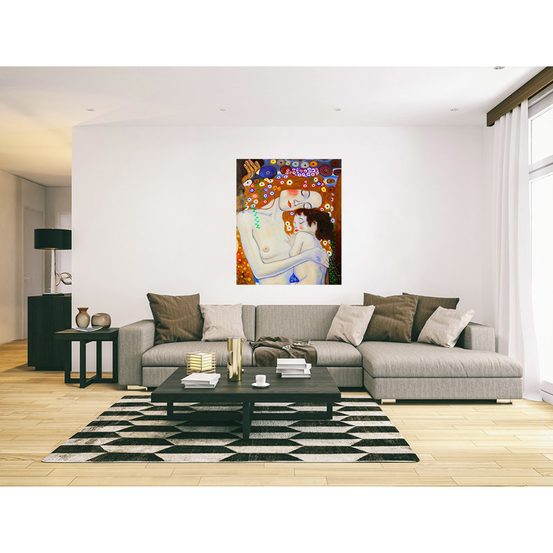 Mother And Child by Gustav Klimt - Wrapped Canvas Painting
