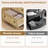Rattan 4 Drawer Dresser, 37" Tall Wooden Storage Chest for Bedroom Living Room Hallway