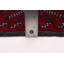 Tapis unique rouge de style années 1990 de 3 pi 1 po x 5 pi 7 po
