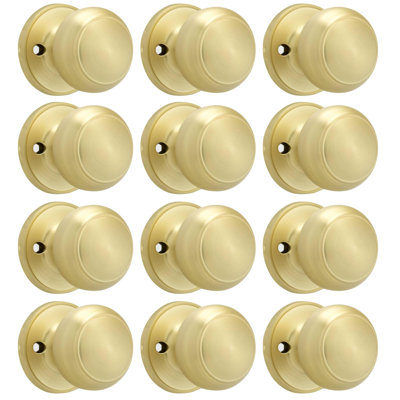 Faux boutons de porte inactifs noir mat pour portes de placard, 6 pièces (12 pièces)