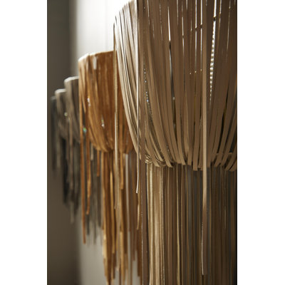 Leather Fringe Wall Sconce