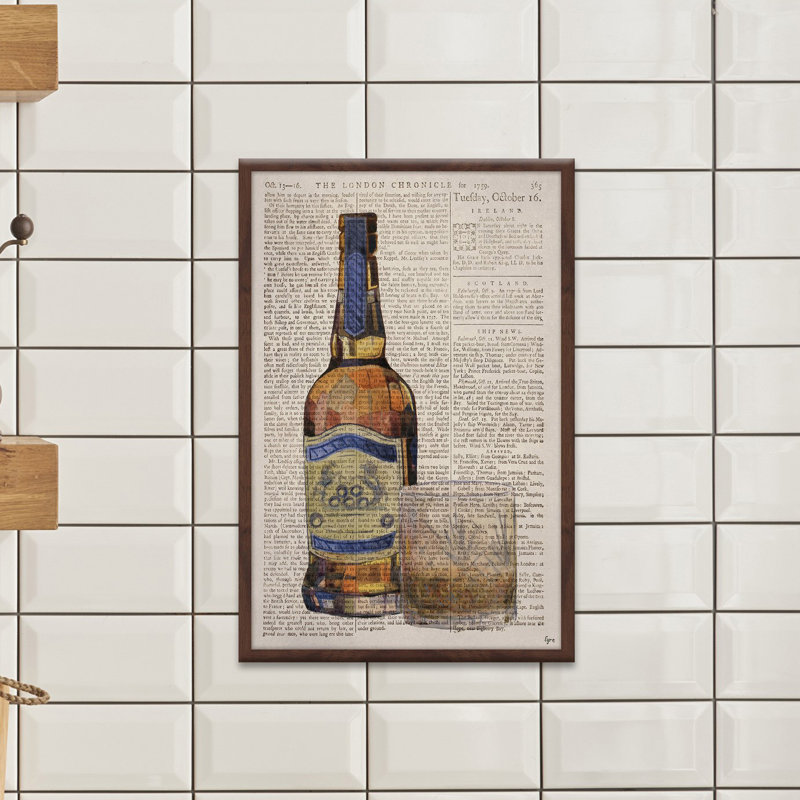 " Whiskey Poured " by Eyre Tarney, 18" H x 12" W x 1.5" D
