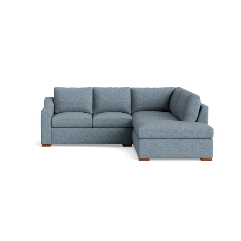 Lucca Sectional, Plush Woven - Tan, Right Hand Facing