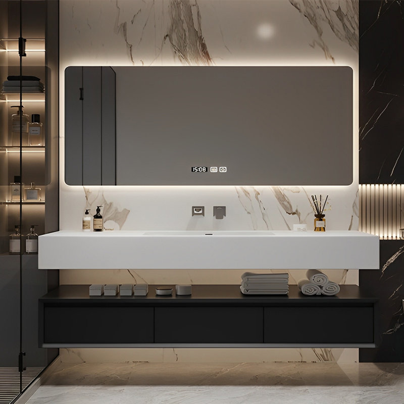 Exquisite fashionable bathroom cabinet, 63"