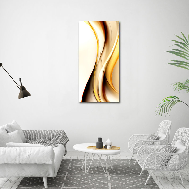 Wave abstraction 1 Piece Wrapped Canvas Wall Art