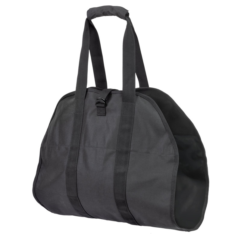Sac de bois de chauffage ouvert 40 po x 19 po noir