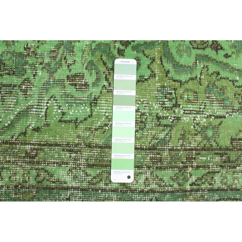 Tapis couleur transition de couleur lime 6 pi 7 po x 10 pi 7 po
