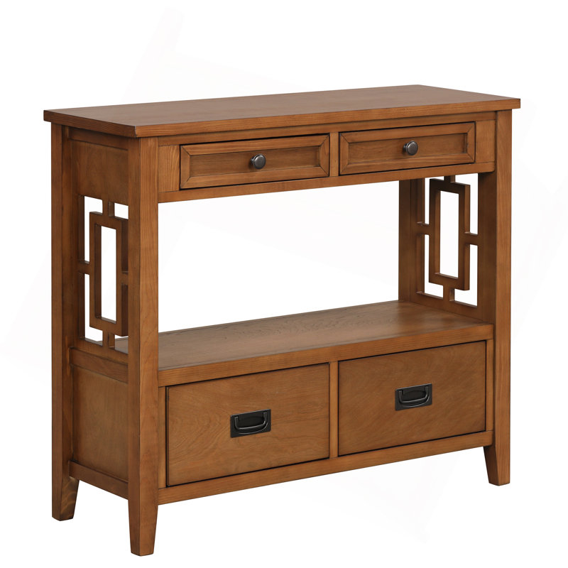 Estevon 36" Solid Pine Console table, Brown