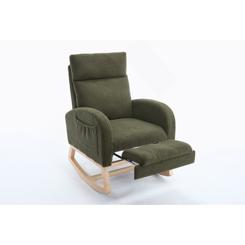 Chaise berçante Teddy, Vert