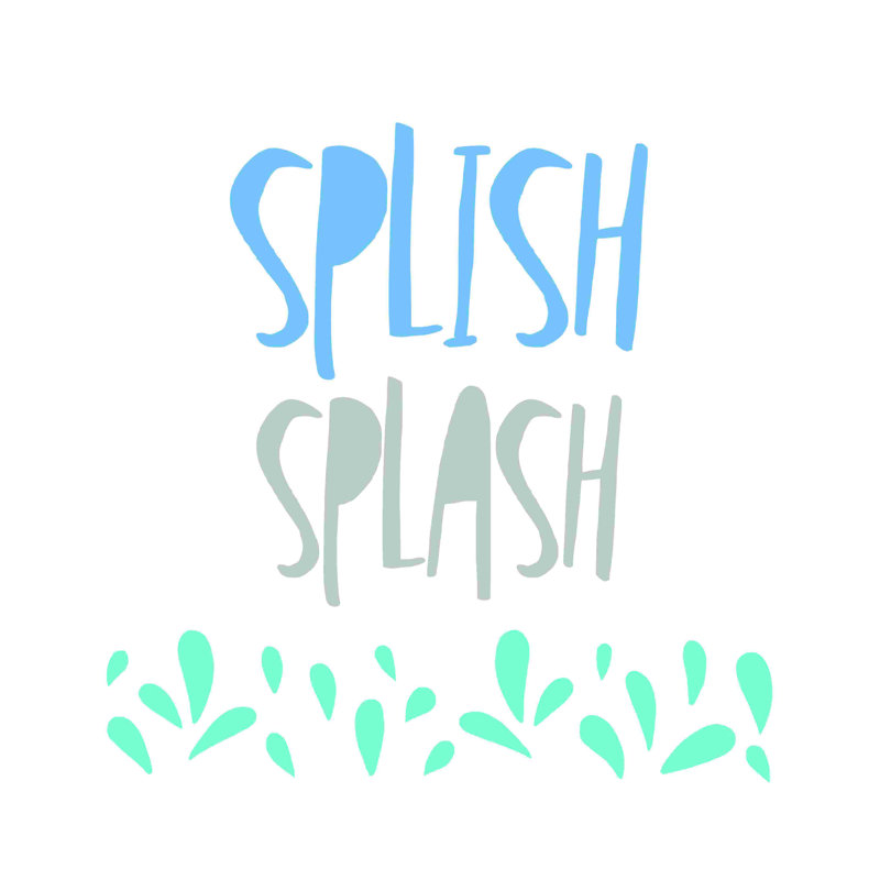 " Splish Splash 2 ", 12" H x 12" W  