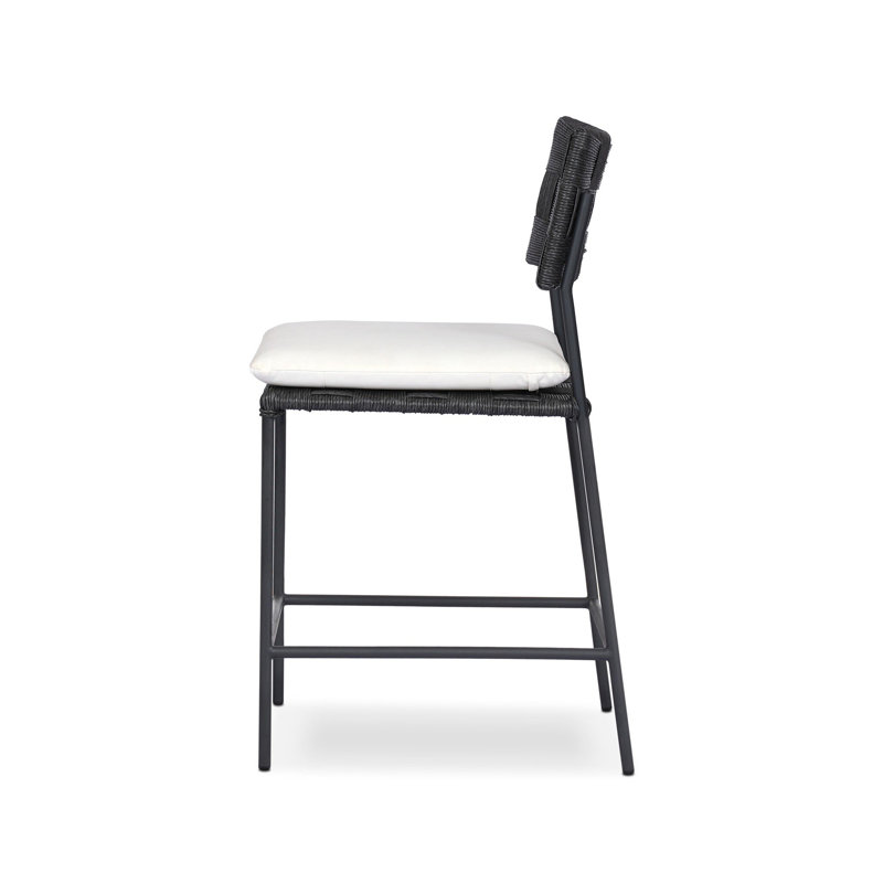 Lima Outdoor Stool-Vintage Coal-Counter, 26.5"
