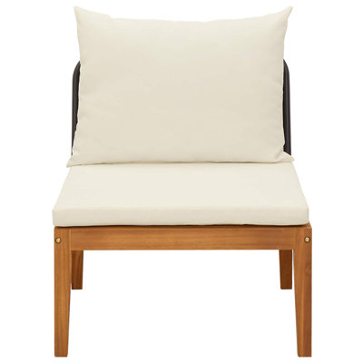60 cm W Patio Sofa with Cushions