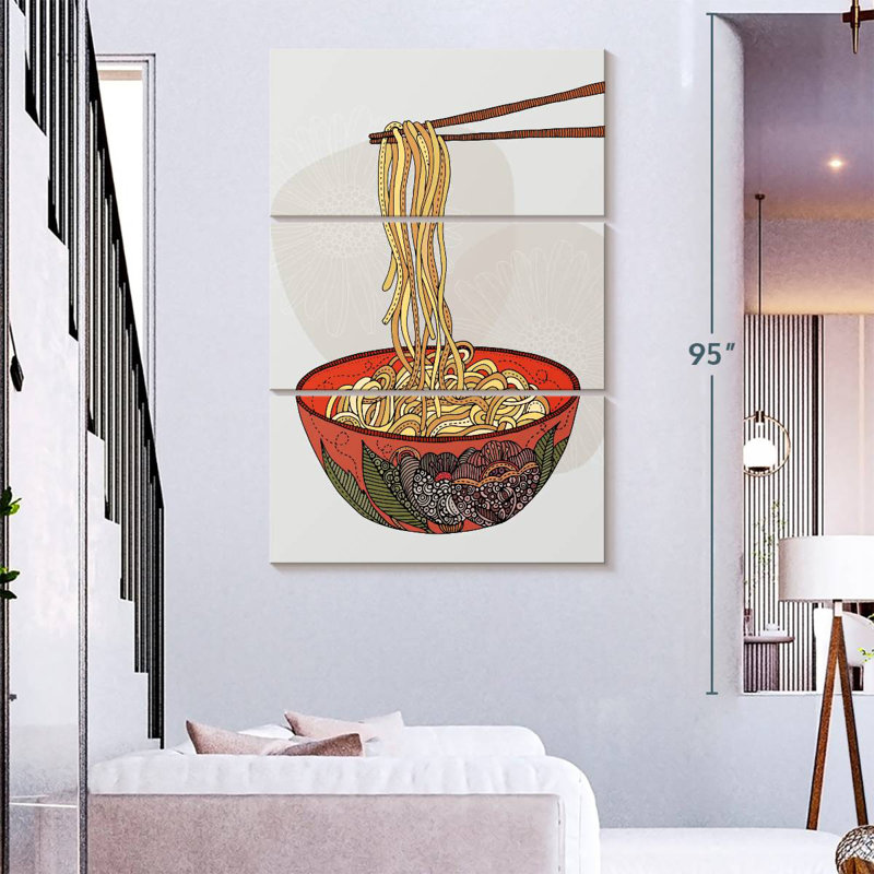 Yarlin Eat Some Noodles, H 38 po x l 24 po