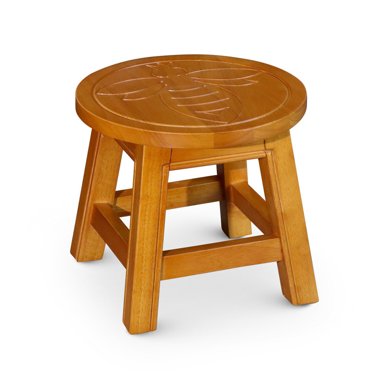 Escabeau en bois Jacqueline, Brun