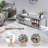 Silver Mirrored TV Stand