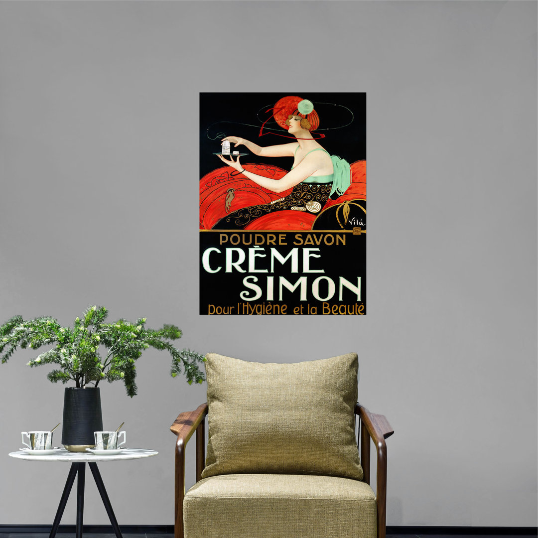 Poster Creme Simon, Ca. 1925 von Vila