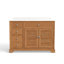 Meuble-lavabo Alburtis de 48 po en bois massif avec lavabo, meuble de salle de bain simple avec tiroir et porte à volet