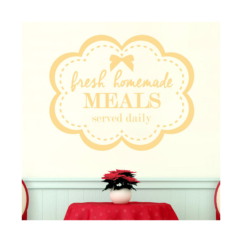 Wall Decal, Dark Yellow, Medium