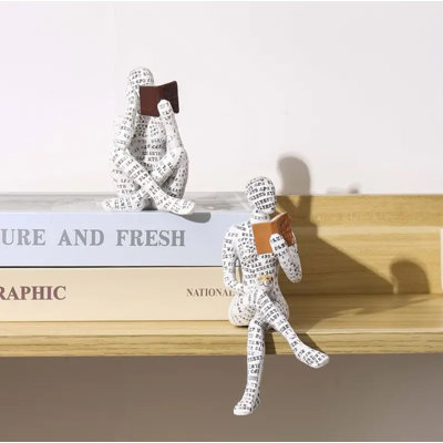 Harikishan, lecture, sculpture, bureau d'étude, décor de bureau, professeur, livre, amoureux, chiffres - croix