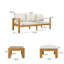 Ensemble de canapé modulaire d'extérieur 3 pièces