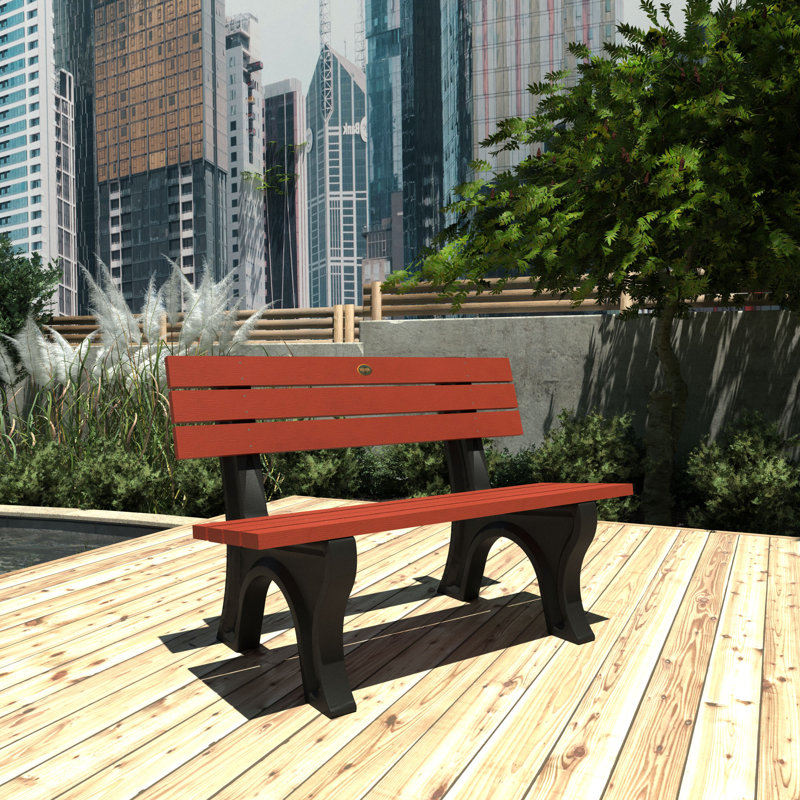 Swing Outdoor Bench, Red