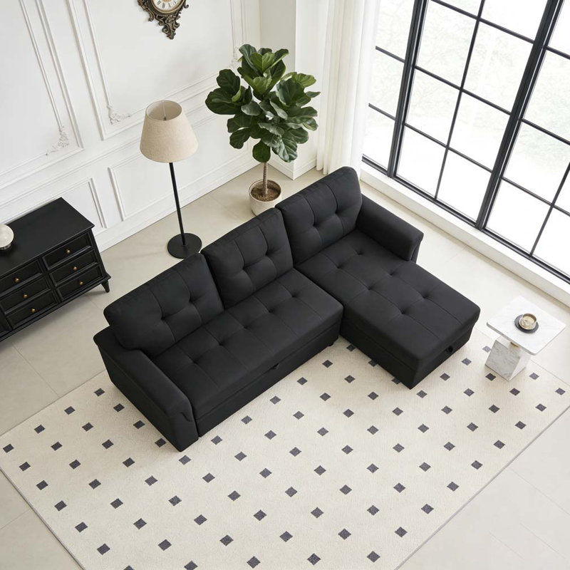 86'' Upholstered Pull-Out Sofa Bed