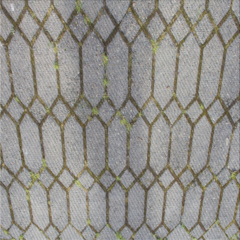 Geometric Indoor Rug, Square 5'
