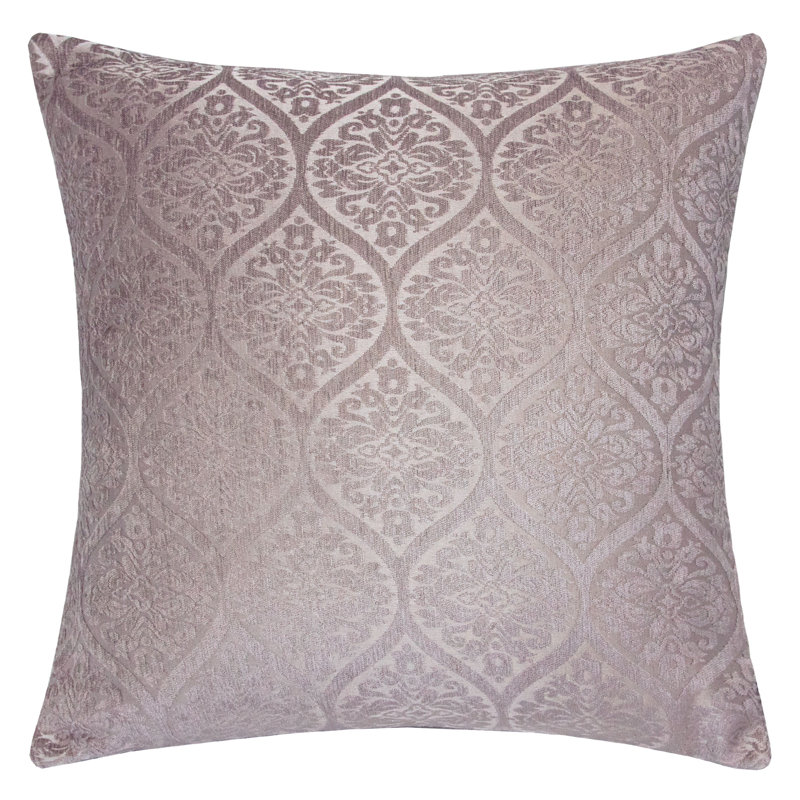 Chenille Jacquard Throw Pillow, Lilac