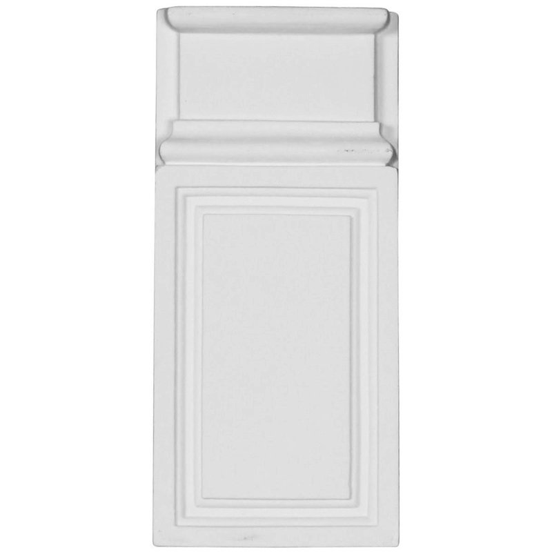 Bloc de socle classique l 4 3/8 po x H 9 5/8 po x P 1 1/4 po