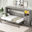 Lit simple en MDF multifonctionnel peu encombrant au design moderne, parfait pour les chambres d'amis