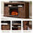 Farmhouse Fireplace Tv Stand For Tvs Up To 70'', Wood Entertainment Center With Electric Fireplace & Timer-972408280