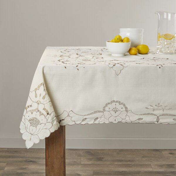Ophelia & Co. Merrionette Rectangle Floral Easter Polyester Tablecloth ...