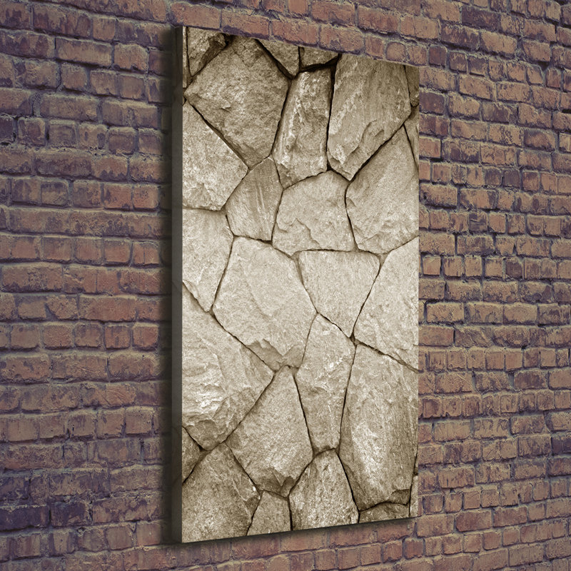 Stone Wall - Wrapped Canvas Print