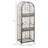45 Bottle Wrought Iron Wine Rack Jail With Lock