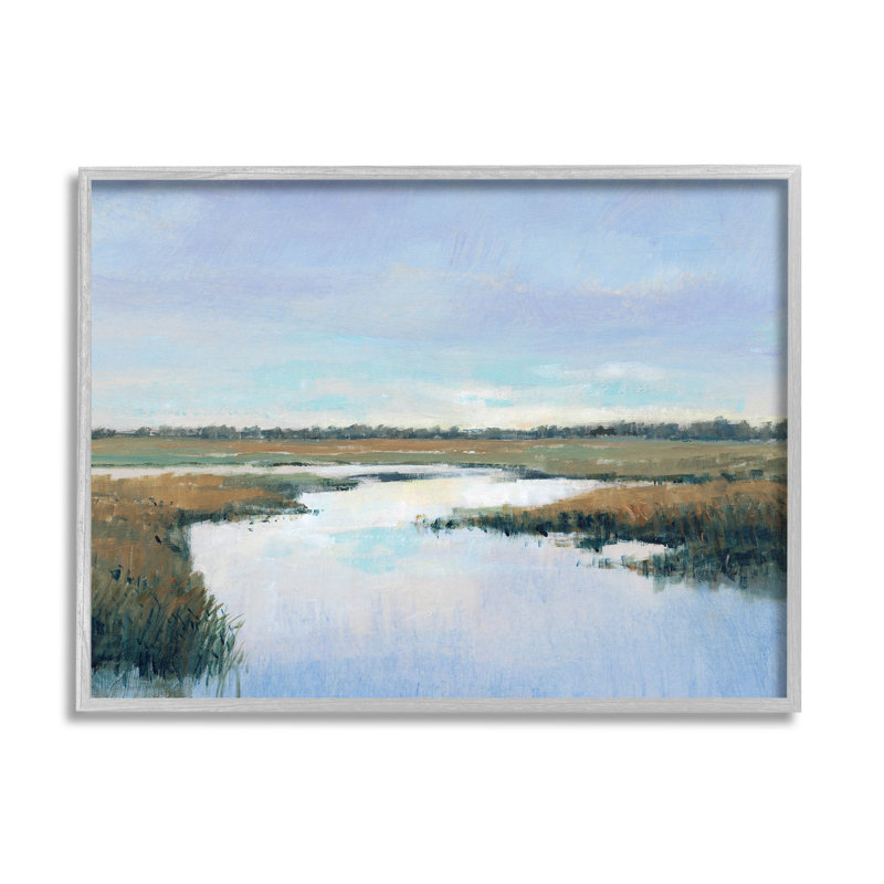 Art de giclée de paysage de rivière à la campagne par Tim Otoole, H 11 po x l 14 po x P 1,5 po, Estampe numérique Farmhouse