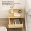 48cm W Manufactured Wood Bedside Table