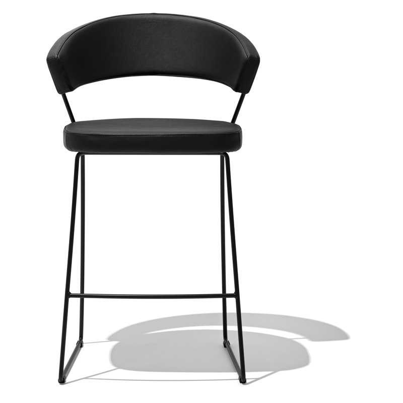 New York Stools, Matte Black, Black