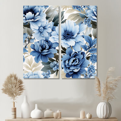 Morey - Blue Canvas Wall Art