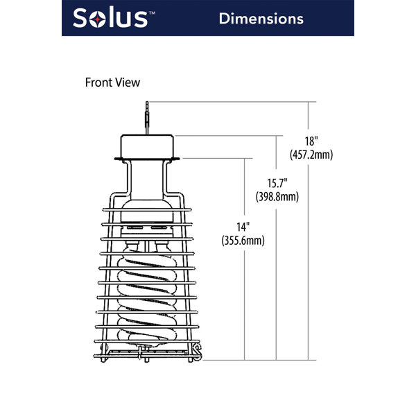 Solus Engineered Products 15720 Cfl Temporary Light With Safety Cage ...