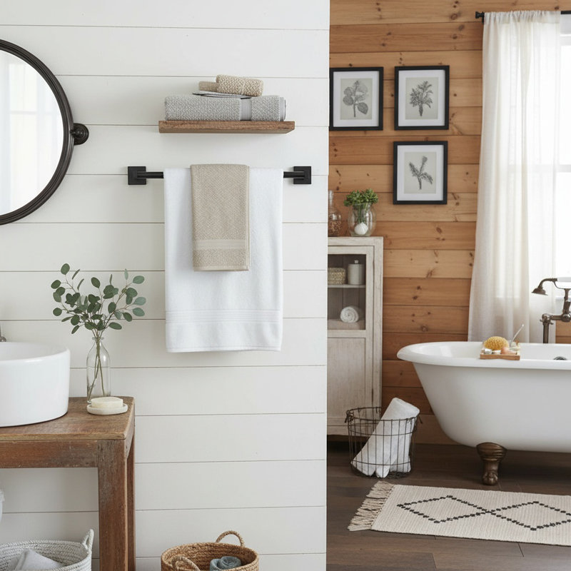 60cm 2 Wall Mounted Required Towel Bar