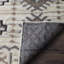 Tapis de zone beige en laine noué la à la main Palni-58839523