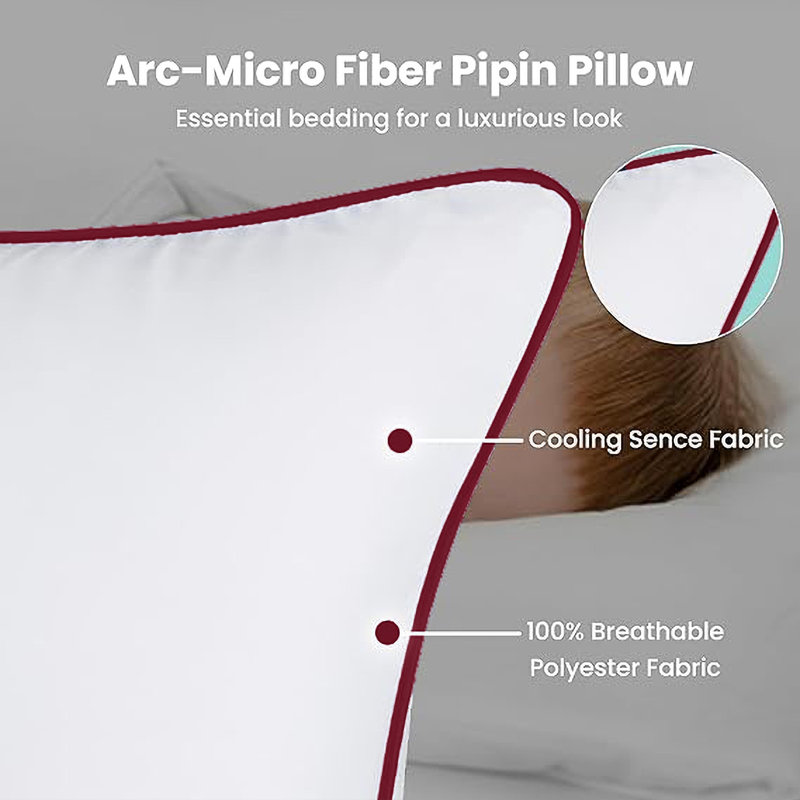 Oreiller luxueux en microfibre réglable
