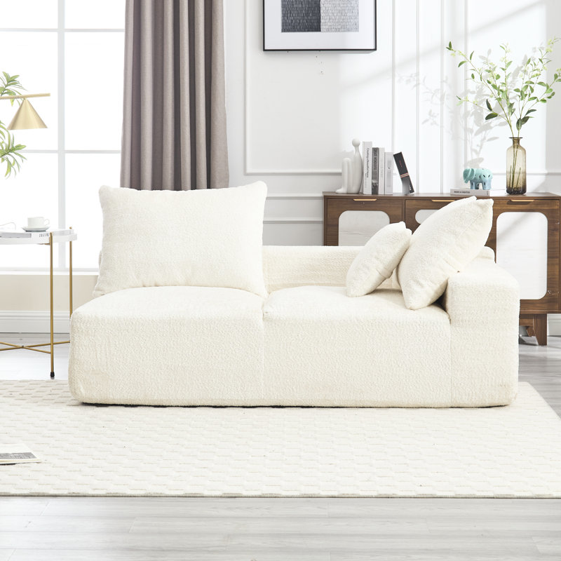 Fauteuil Chenille, Beige